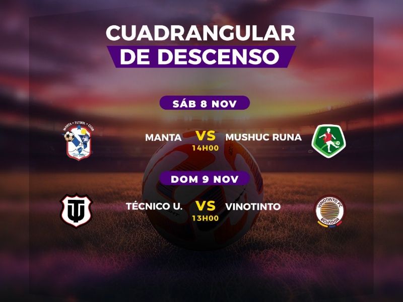 Fecha 1 del Cuadrangular del Descenso: cuatro equipos luchan por la permanencia