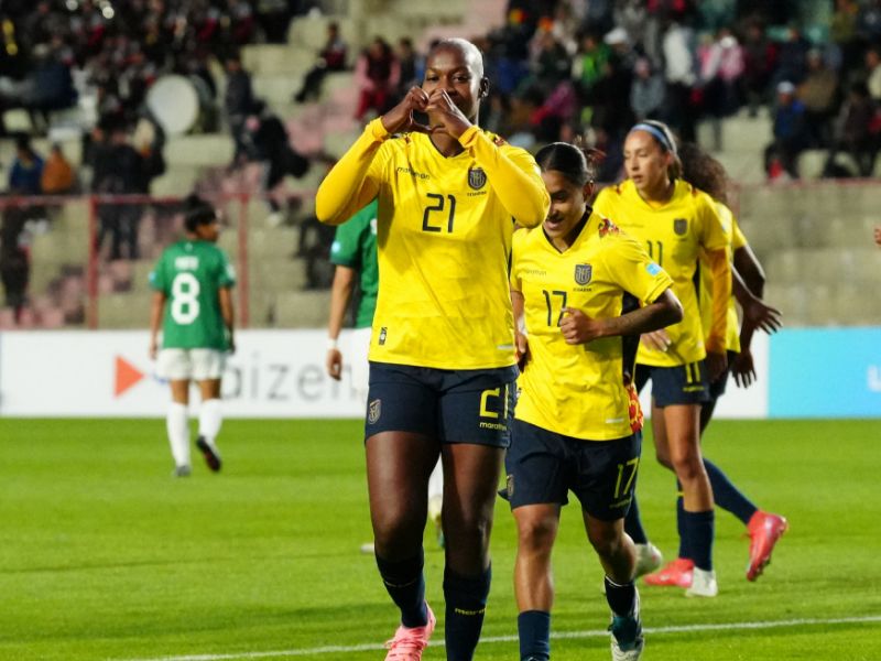 Ecuador debuta con goleada 4-0 sobre Bolivia en la Liga de Naciones Femenina