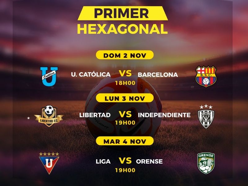 LigaPro 2025: programación de la fecha del Primer Hexagonal del 2 al 4 de noviembre