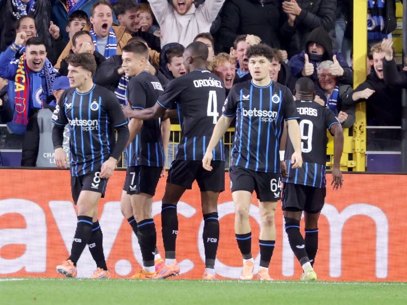 Con Joel Ordóñez en defensa, Brujas igualó 3-3 frente al Barcelona en Bélgica