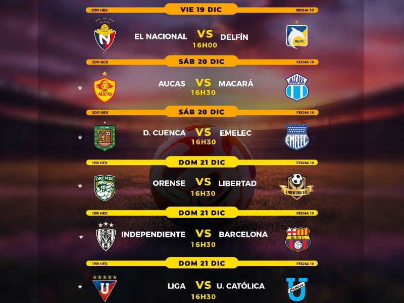 La LigaPro entra en su fecha final: programación completa de la Jornada 10
