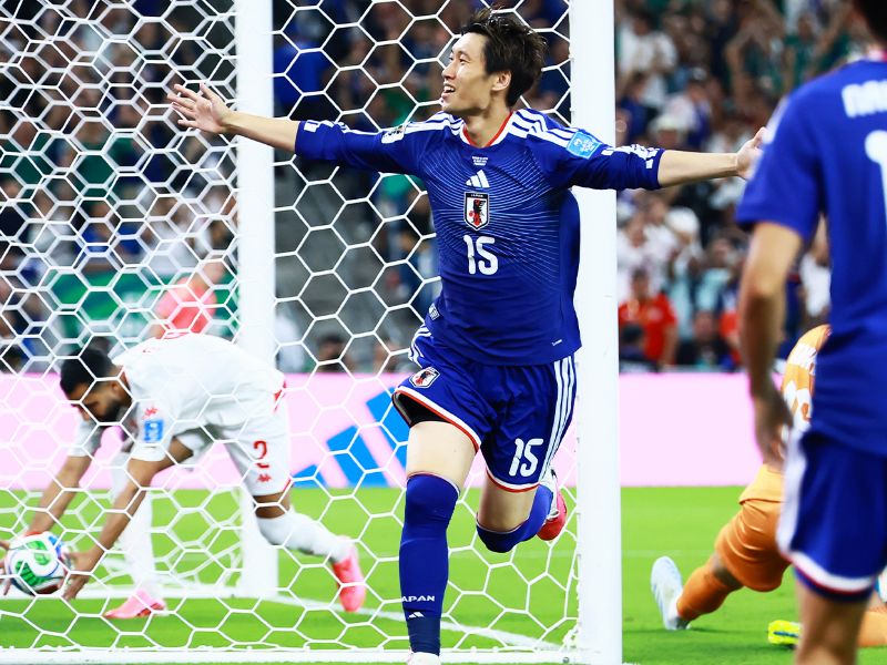Una noche para la historia: Japón goleó a Túnez en el partido 1.000 de la Copa Mundial