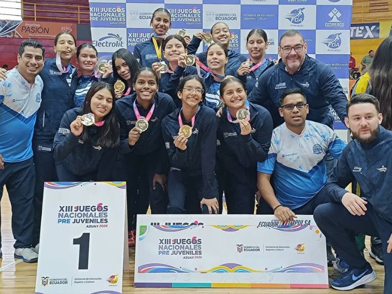 ¡Orgullo Albiceleste! Guayas se corona campeón de baloncesto femenino en los Juegos Nacionales Prejuveniles Azuay 2026