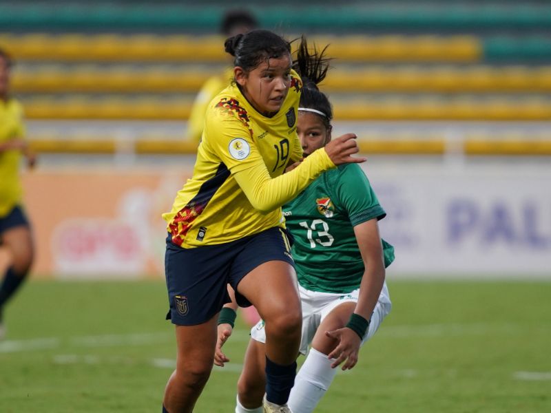 Ecuador Sub-17 Femenina golea 8-0 a Bolivia y avanza al hexagonal final